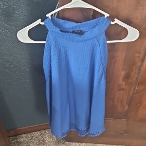 Blue Sleeveless Women's Top